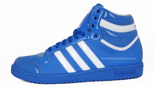 blue patent leather top ten adidas