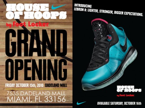 lebron 8 south beach foot locker