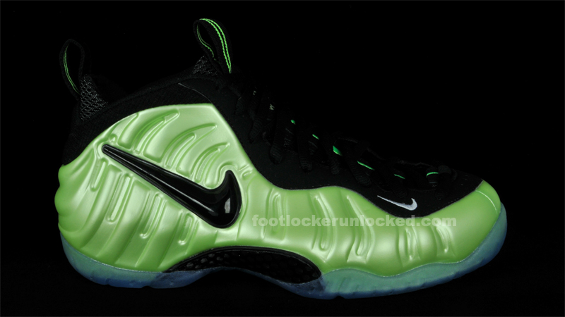 nike lime green foams