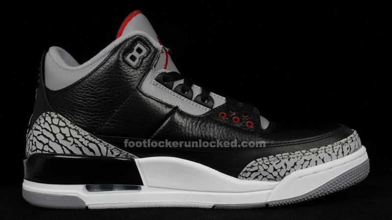 Jordan Brand Retro 3 Black Cement 