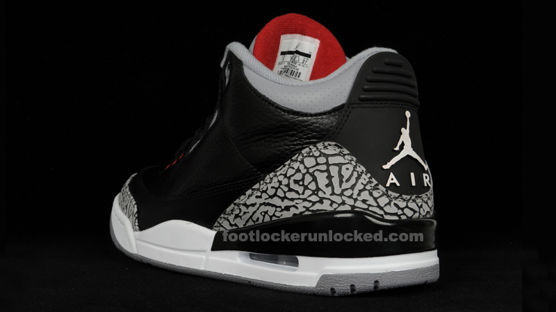 air jordan 3 black cement footlocker