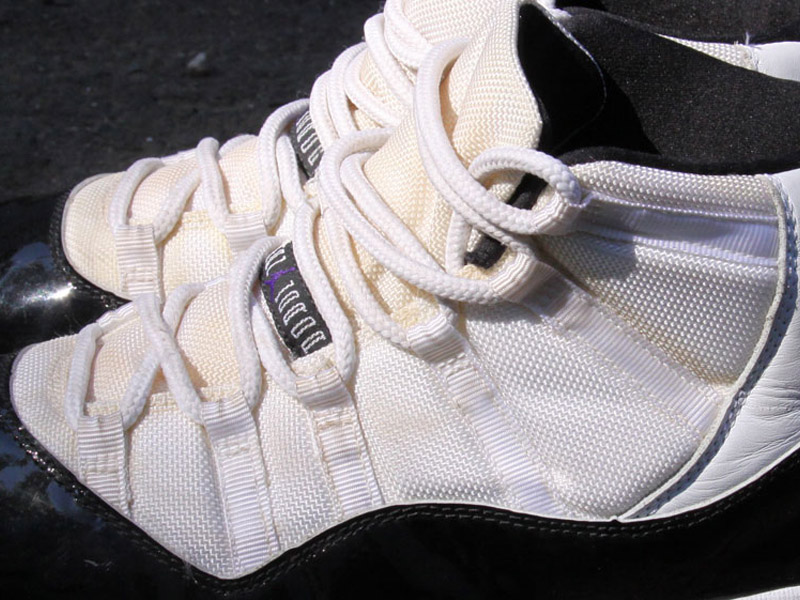 jordan 11 mesh yellowing