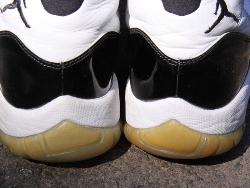 jordan 11 yellow bottom