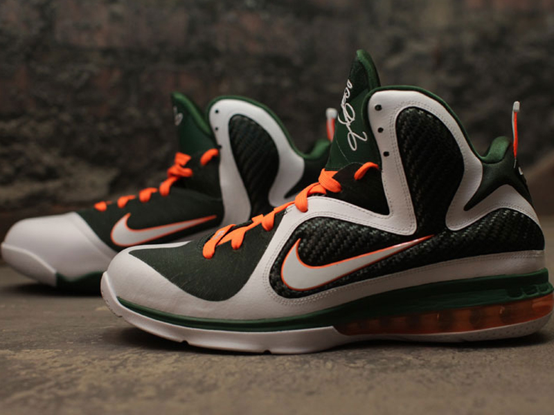 lebron 9 miami hurricanes