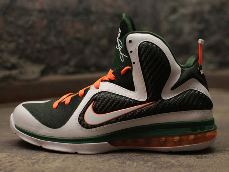 lebron 9 miami hurricanes