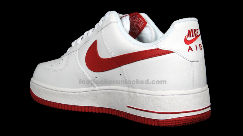 nike white trainers red tick