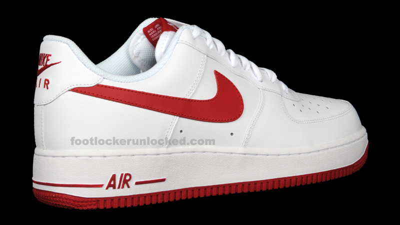 air force 1s white and red