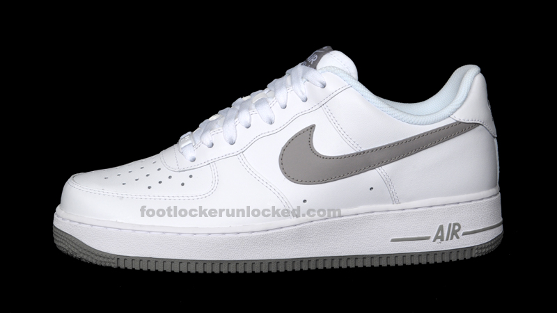 grey and white nike air force