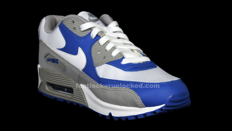 nike air max 90 blue grey white