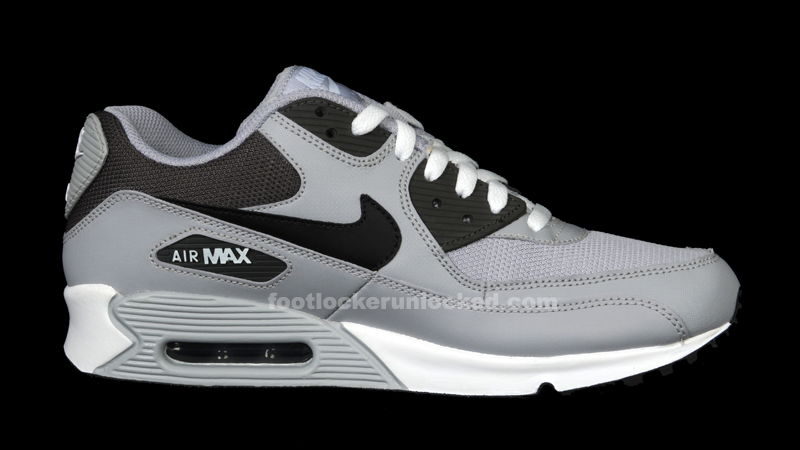 air max 90 grey black