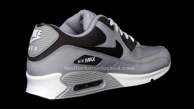black and gray air max 90