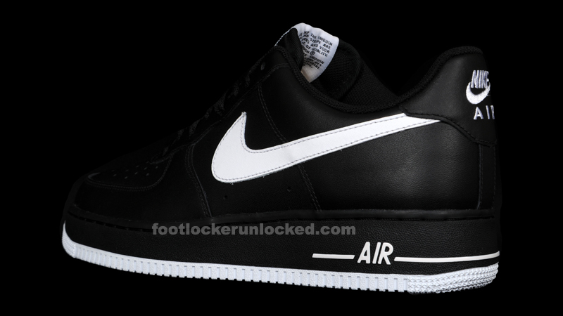 white air force ones with black swoosh