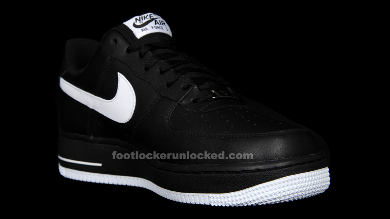 black and white air force 1 footlocker