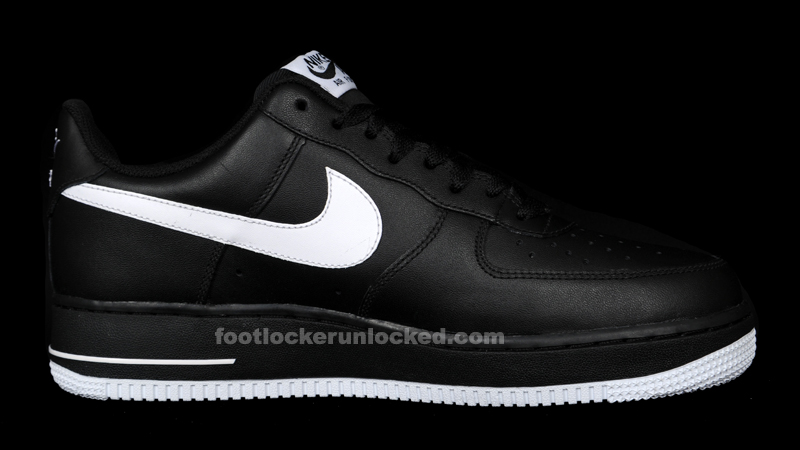 black air force ones footlocker