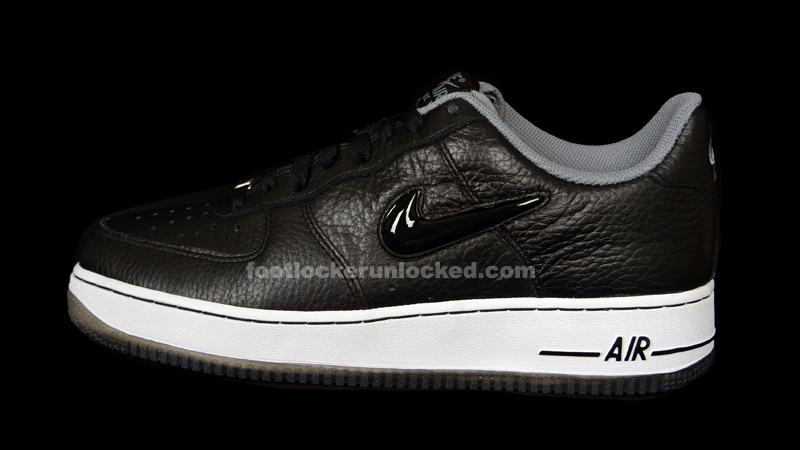 air force 1 jewel black and white