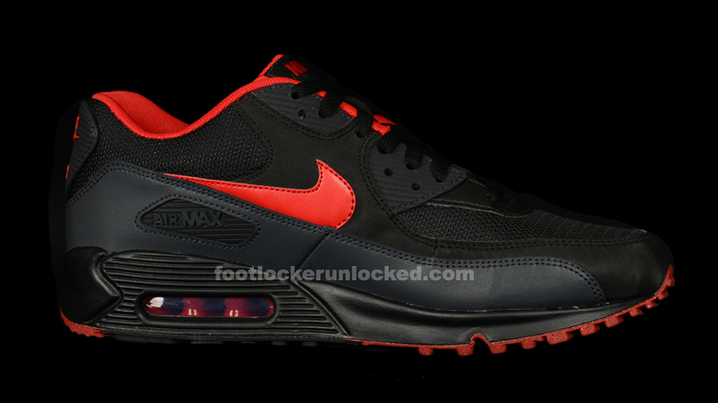 Nike Air Max 90 Black Red Black