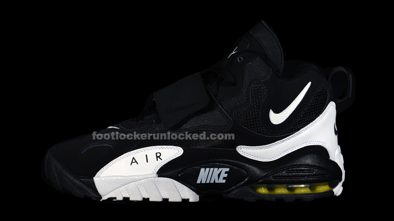 nike air max speed turf white/black men's shoe
