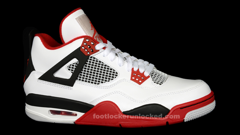 Jordan Retro IV “Fire Red” – Foot 