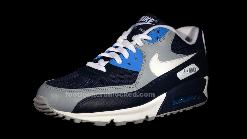 blue white and grey air max 90