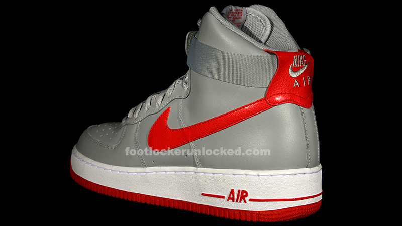 nike air force 1 wolf grey red