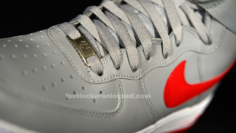 Nike AF1 High Grey Red_5