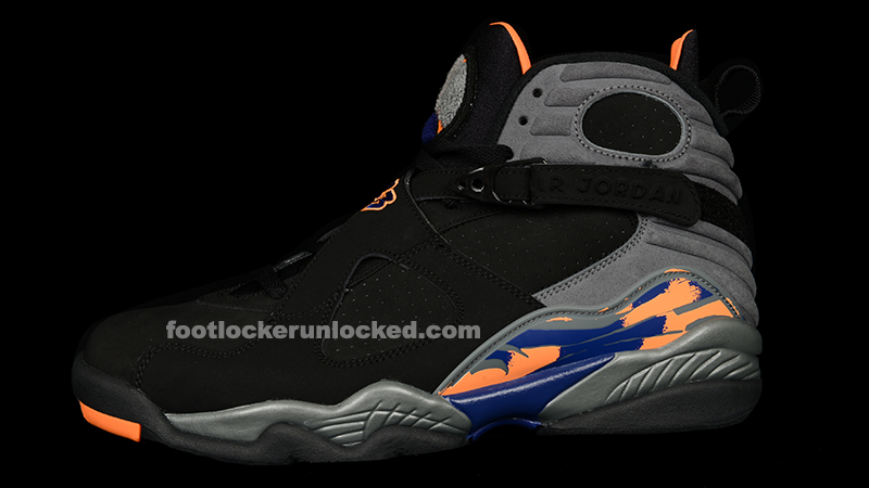 black and orange jordan 8