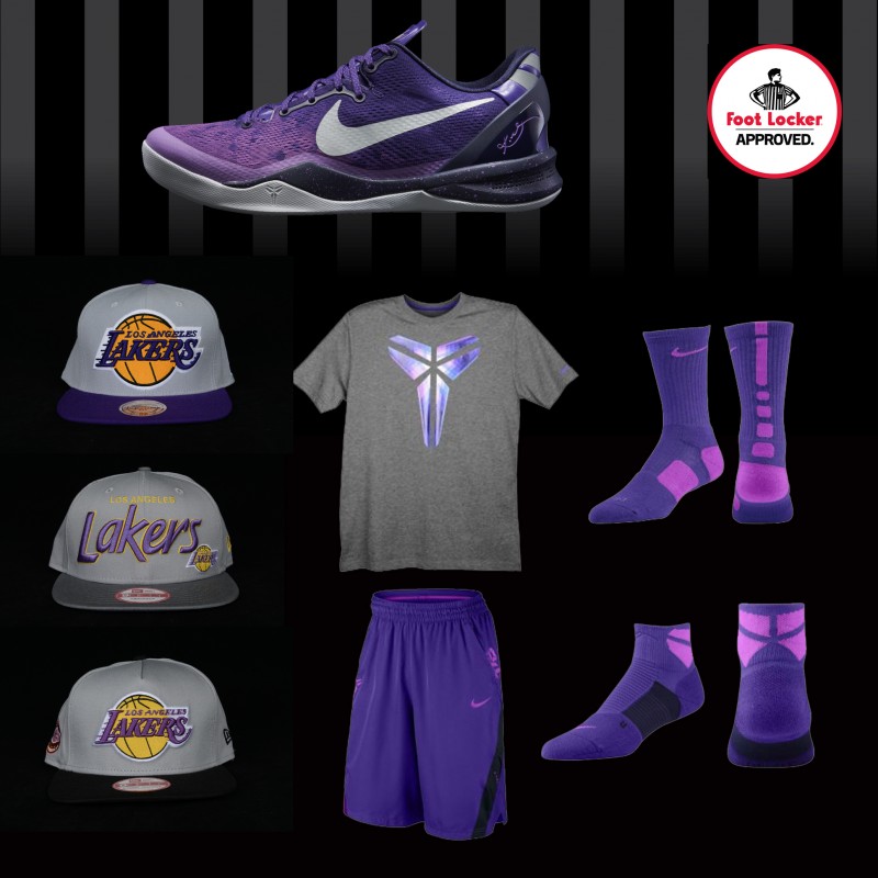 Nike Kobe 8 “Purple Platinum” – Foot 