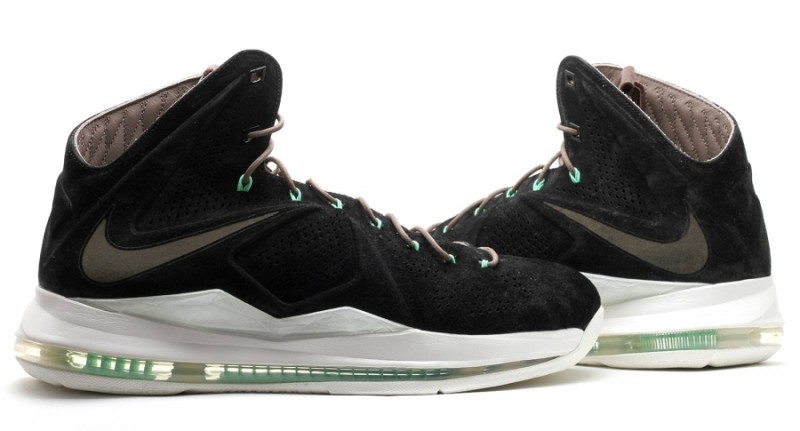 Nike LeBron X EXT “Black Suede/Mint 