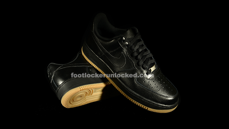 air force one black with gum sole
