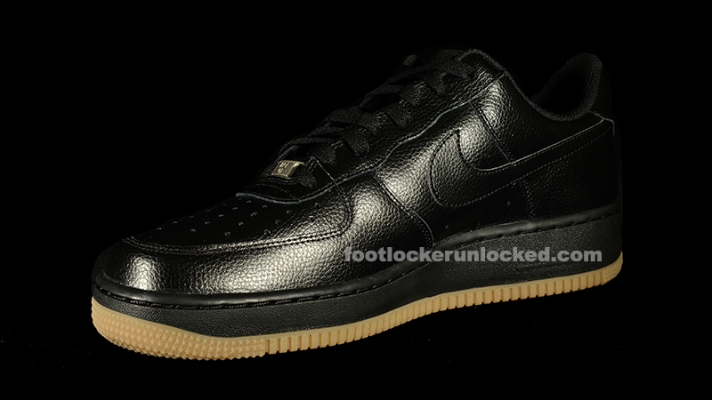 black and gum bottom air force ones