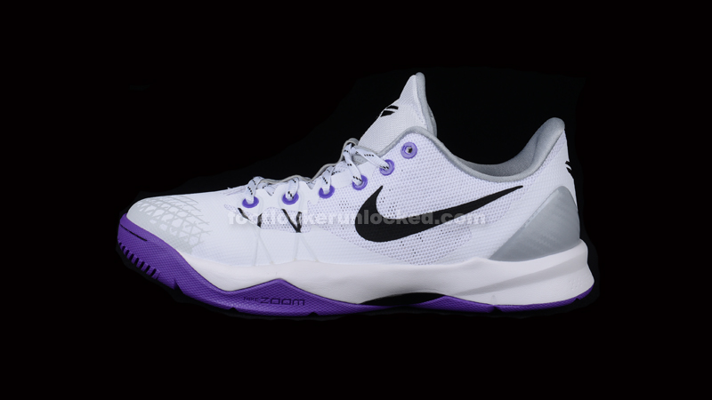 nike zoom purple and white