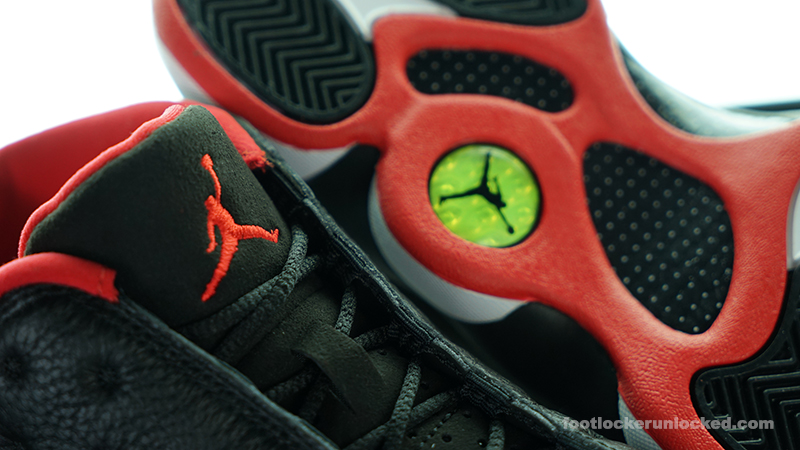 air jordan 13 black red foot locker