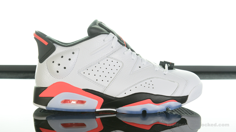 jordan retro 6 black infrared foot 