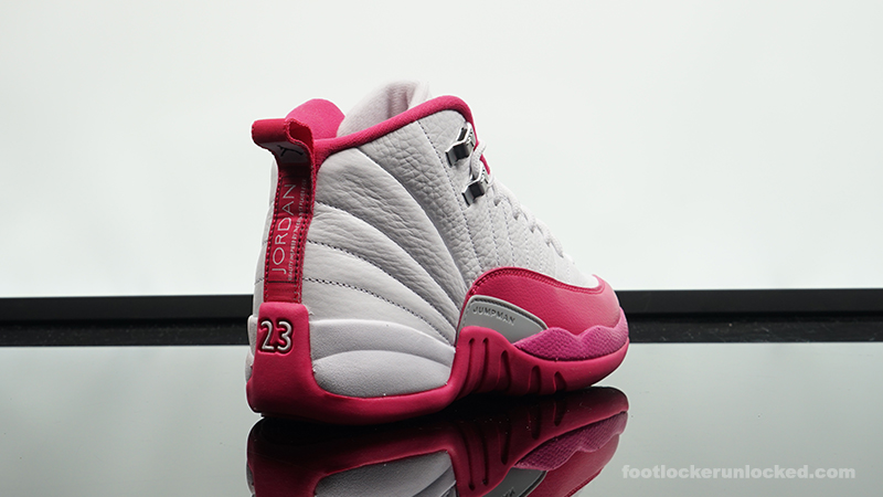 pink and white jordan 12 footlocker