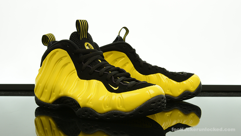 black and gold foamposites footlocker