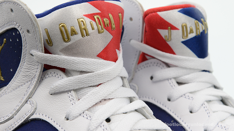 jordan red white and blue