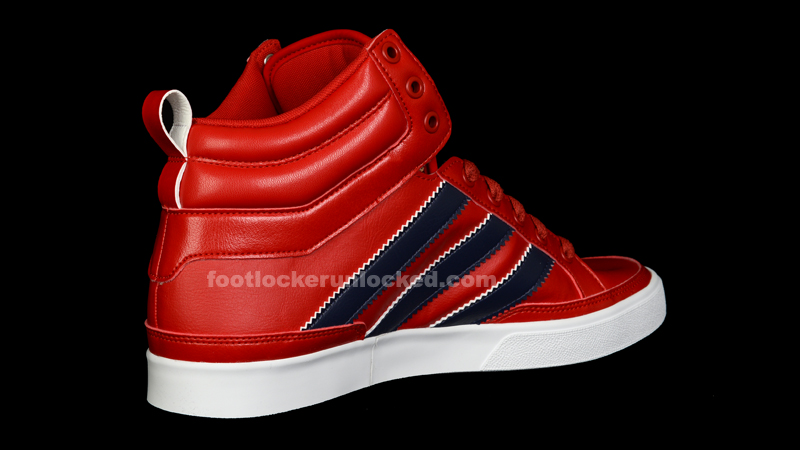 Adidas Shoes High Tops Blue And Red