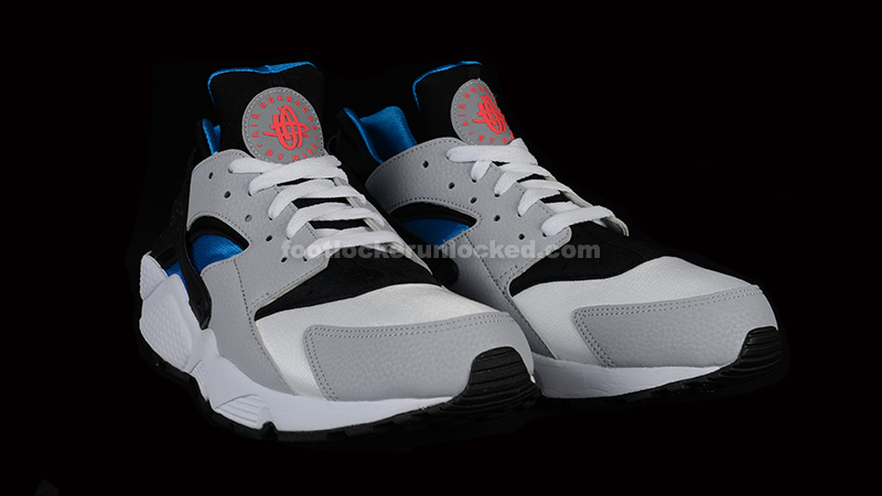 black and white huarache footlocker